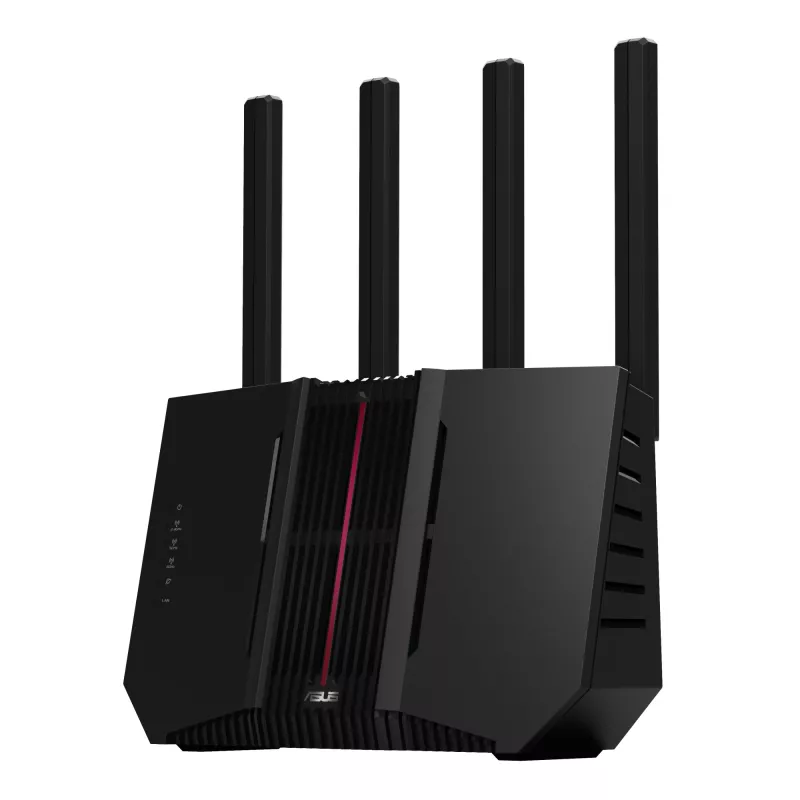 ASUS RT-BE92U bezvadu maršrutētājs 10 Gigabit Ethernet trīs joslu (2.4 GHz / 5 GHz / 6 GHz) Melns