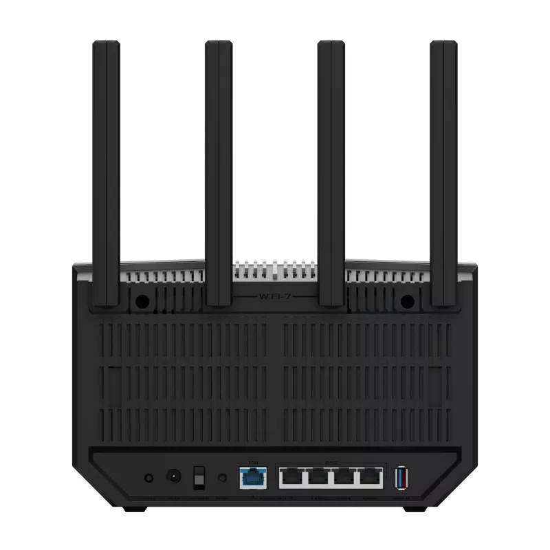 ASUS RT-BE92U bezvadu maršrutētājs 10 Gigabit Ethernet trīs joslu (2.4 GHz / 5 GHz / 6 GHz) Melns