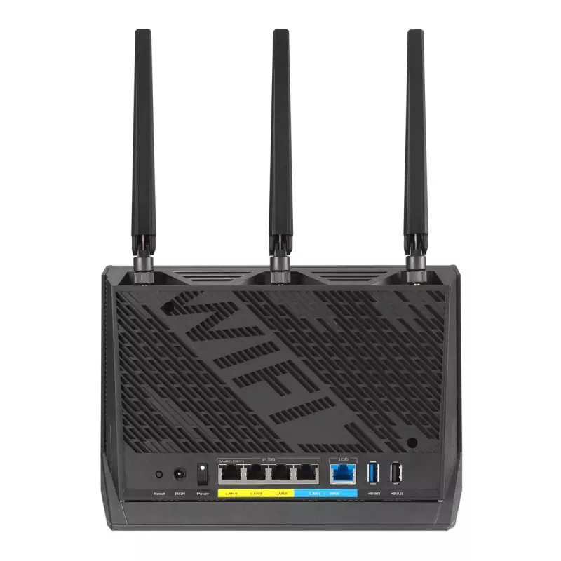 ASUS RT-BE86U bezvadu maršrutētājs 10 Gigabit Ethernet Divjoslu (2.4 GHz / 5 GHz) Melns