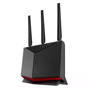 ASUS RT-BE86U bezvadu maršrutētājs 10 Gigabit Ethernet Divjoslu (2.4 GHz / 5 GHz) Melns