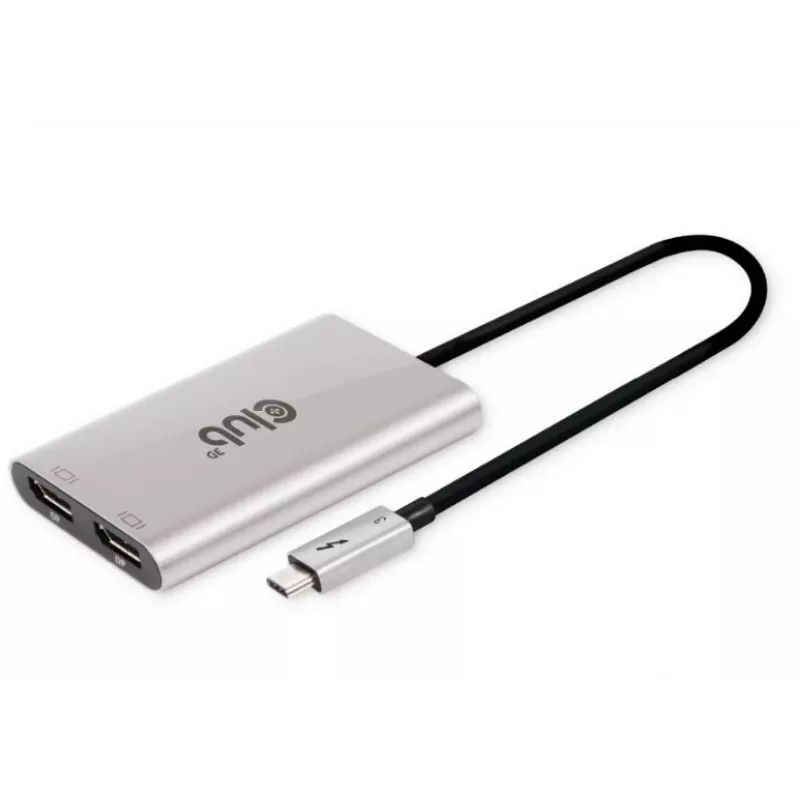 CLUB3D Thunderbolt™ 3 to DisplayPort™ Dual Monitor 4K60Hz M/F