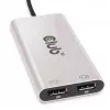 CLUB3D Thunderbolt™ 3 to DisplayPort™ Dual Monitor 4K60Hz M/F