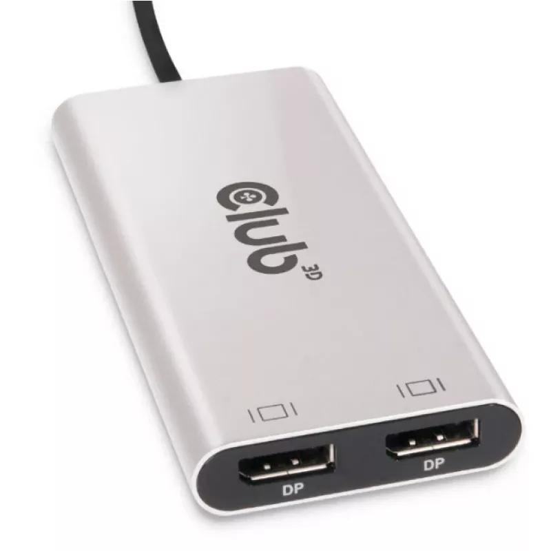 CLUB3D Thunderbolt™ 3 to DisplayPort™ Dual Monitor 4K60Hz M/F