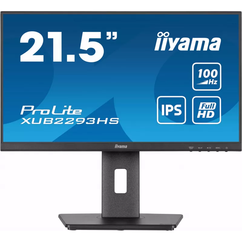 iiyama ProLite XUB2293HS-B6 datora monitors 54,6 cm (21,5 collu) 1920 x 1080 pikseļi Full HD LED Melns