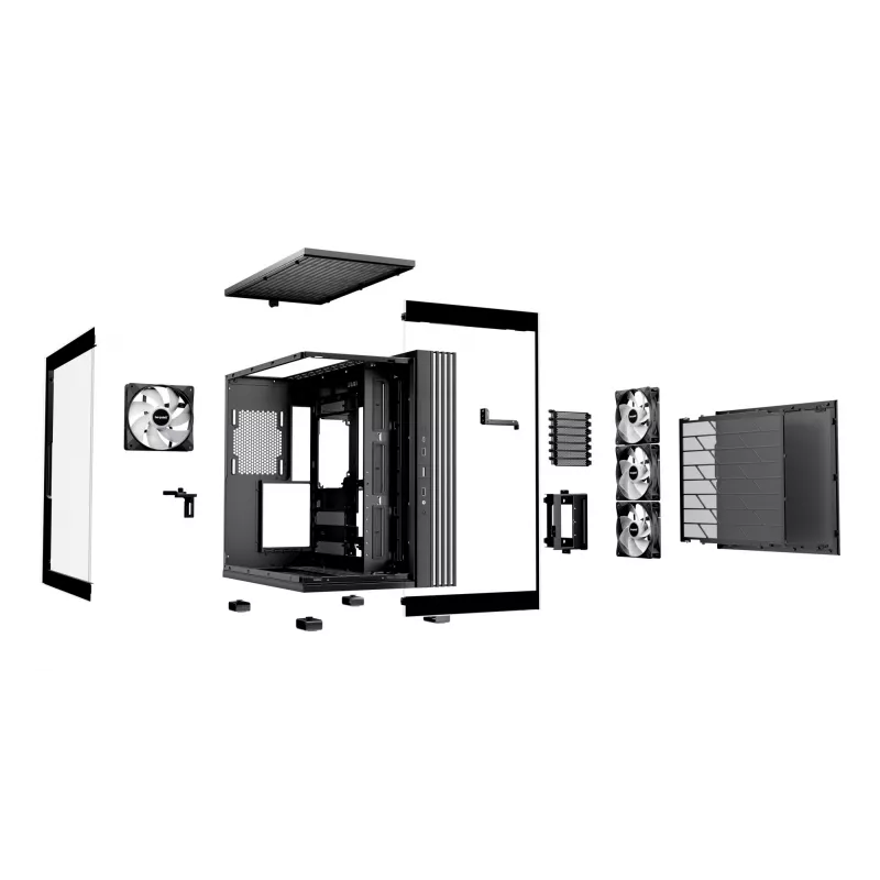 PC korpuss be quiet! LIGHT BASE 600 LX Midi Tower Melns
