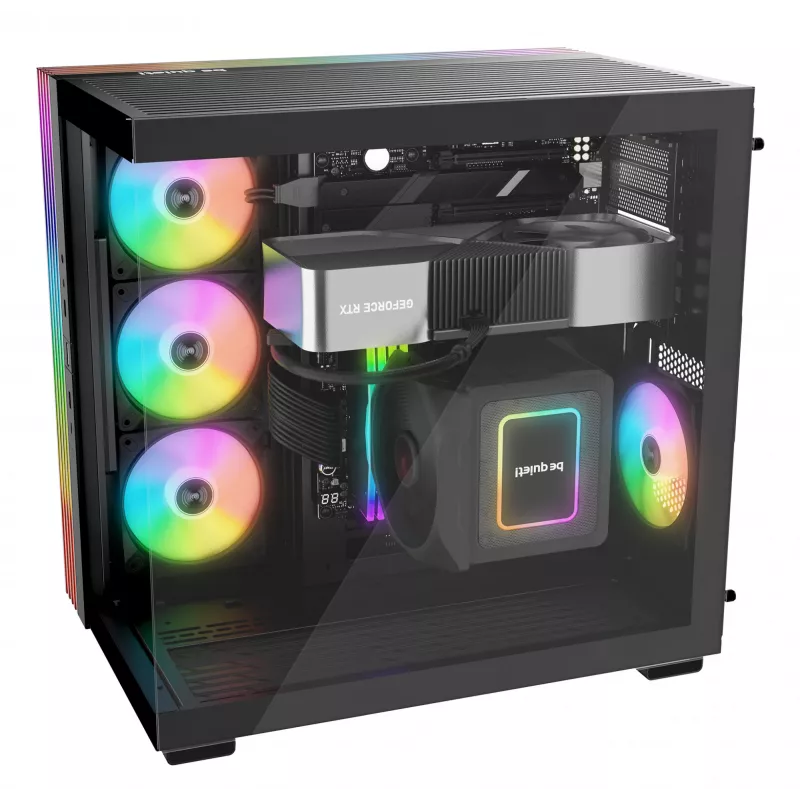 PC korpuss be quiet! LIGHT BASE 600 LX Midi Tower Melns