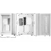 PC korpuss be quiet! LIGHT BASE 600 DX White Midi Tower, ATX/microATX/Mini-ATX, stikla sāns, RGB priekšpuse, USB-C