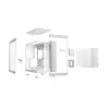 PC korpuss be quiet! LIGHT BASE 600 DX White Midi Tower, ATX/microATX/Mini-ATX, stikla sāns, RGB priekšpuse, USB-C