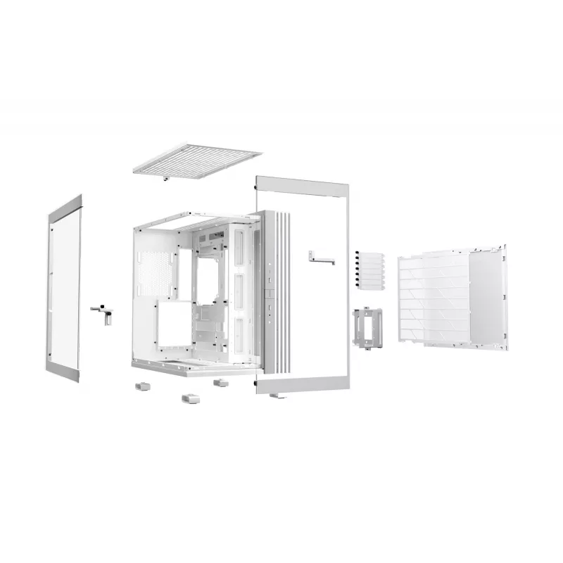 PC korpuss be quiet! LIGHT BASE 600 DX White Midi Tower, ATX/microATX/Mini-ATX, stikla sāns, RGB priekšpuse, USB-C