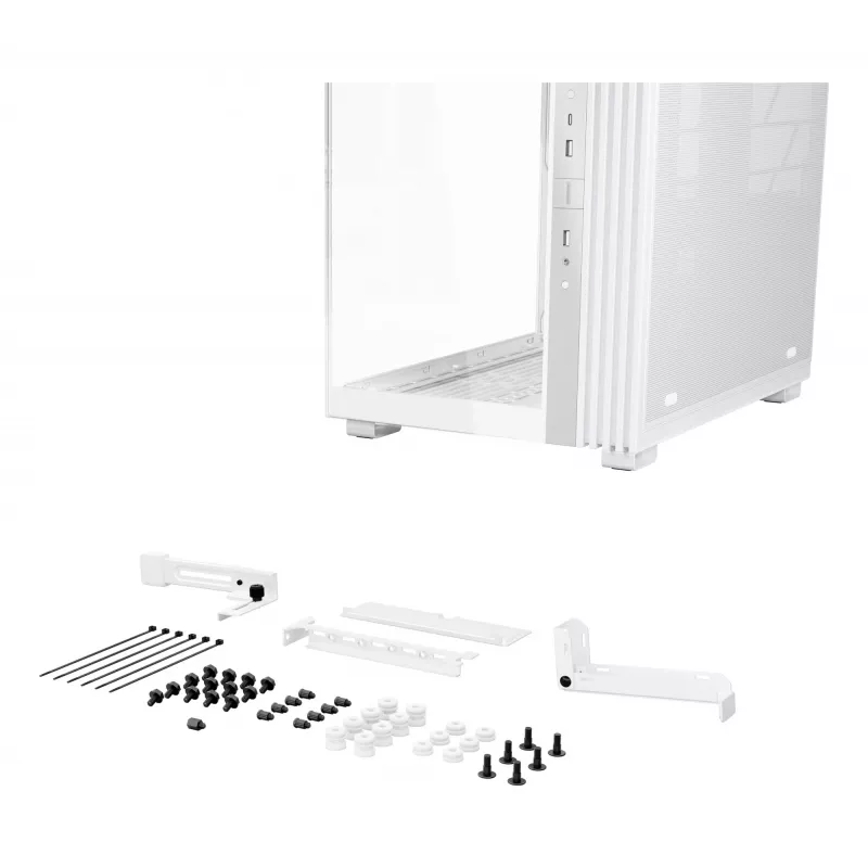 PC korpuss be quiet! LIGHT BASE 600 DX White Midi Tower, ATX/microATX/Mini-ATX, stikla sāns, RGB priekšpuse, USB-C
