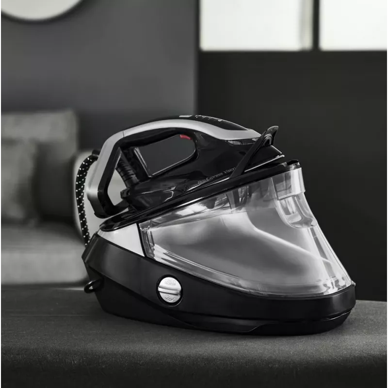 Tefal Pro Express Vision GV9821 3000 W 1.2 L Durilium AirGlide Autoclean zole Melns, Sudrabs