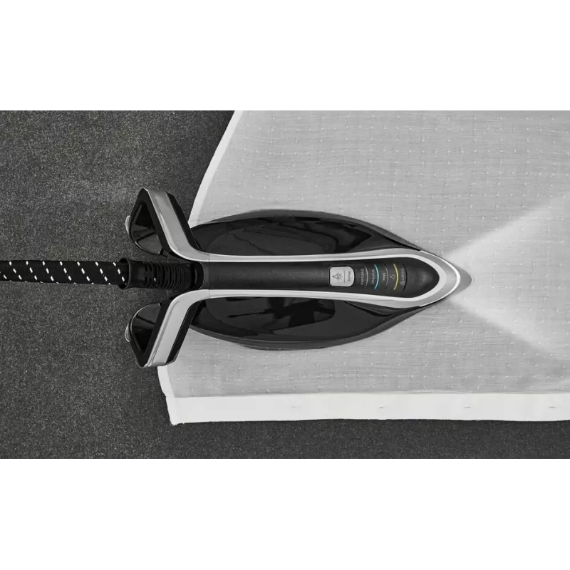 Tefal Pro Express Vision GV9821 3000 W 1.2 L Durilium AirGlide Autoclean zole Melns, Sudrabs