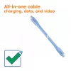 CLUB3D USB C kabelis zils, 2 m, USB C, USB C, USB4 Gen 2x2, 20 Gbit/s, zils