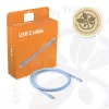 CLUB3D USB C kabelis zils, 2 m, USB C, USB C, USB4 Gen 2x2, 20 Gbit/s, zils