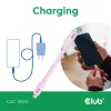USB C kabelis CLUB3D CAC-3002 2m USB4 Gen 3x2 Rozā
