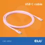 USB C kabelis CLUB3D CAC-3002 2m USB4 Gen 3x2 Rozā