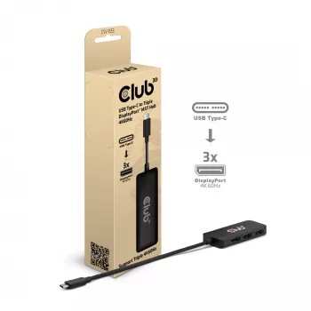 CLUB3D USB-C® uz Triple DisplayPort™ 4K60Hz