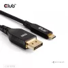 USB Type-C uz DisplayPort 2.1 kabelis, club 3d CAC-1559, divvirzienu, VESA DP80 sertificēts, 1 m