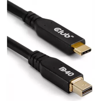 CLUB3D CAC-1561 DisplayPort kabelis 2 m Mini DisplayPort USB Type-C Melns