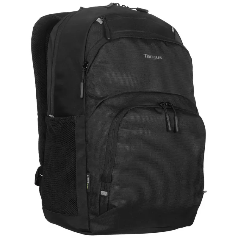 Klēpjdatora mugursoma Targus Classic EcoSmart 40,6 cm (16 collas), melna, ar 3 priekšējām kabatām