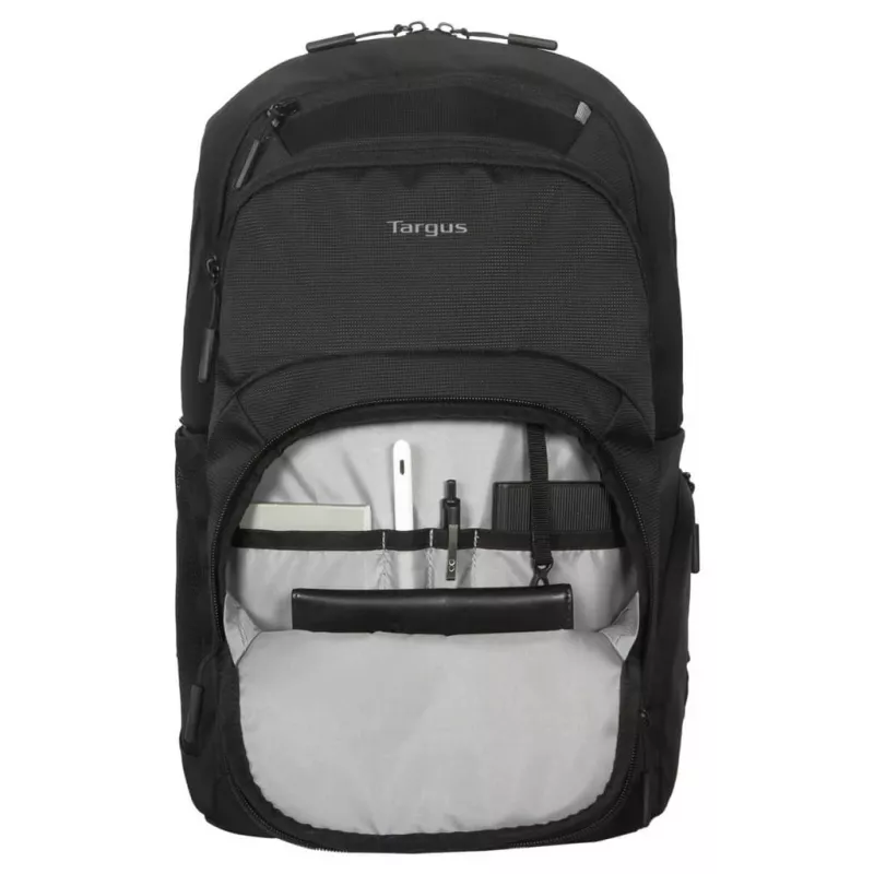 Klēpjdatora mugursoma Targus Classic EcoSmart 40,6 cm (16 collas), melna, ar 3 priekšējām kabatām
