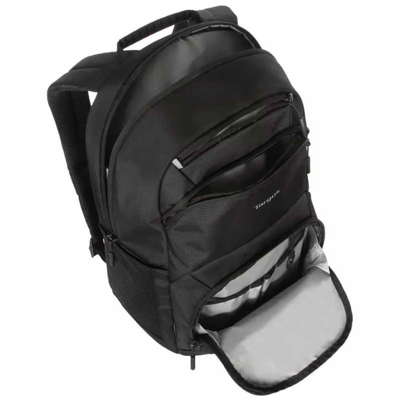 Klēpjdatora mugursoma Targus Classic EcoSmart 40,6 cm (16 collas), melna, ar 3 priekšējām kabatām