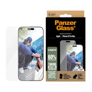 PanzerGlass ® Ekrāna aizsargs iPhone 16 Pro Max | Classic Fit