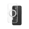 PanzerGlass CARE™ by ® caurspīdīgs maciņš ar sudraba statīvu un MagSafe iPhone 16