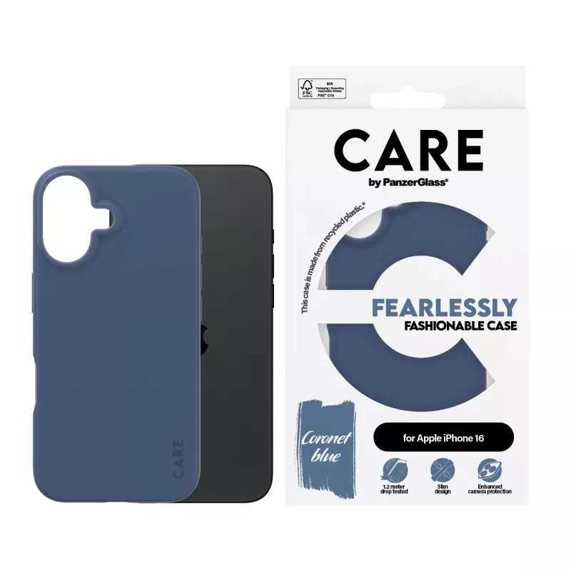 Cover PanzerGlass CARE by moderns vāciņš Blue iPhone 16