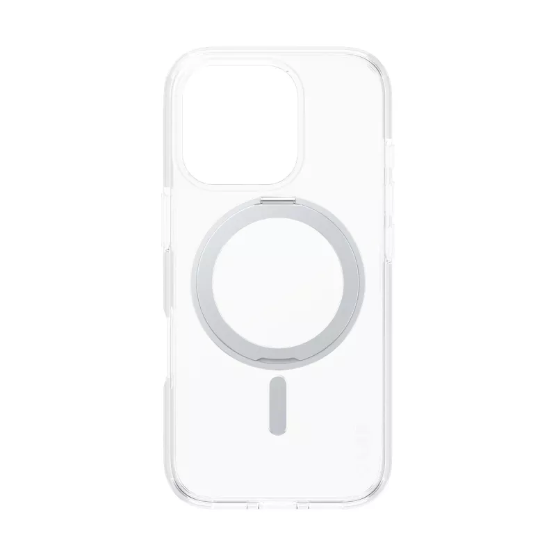 PanzerGlass CARE™ by ® Caurspīdīgs maciņš ar sudraba statīvu un MagSafe iPhone 16 Pro