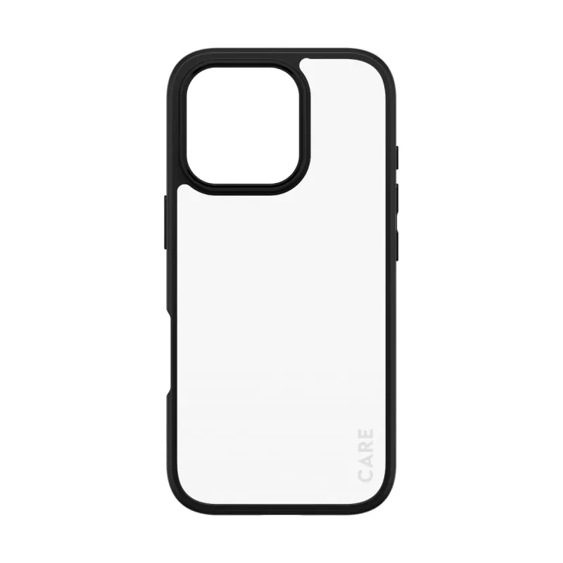 PanzerGlass CARE™ by ® Urban Combat Case caurspīdīgs ar melnu rāmi iPhone 16 Pro