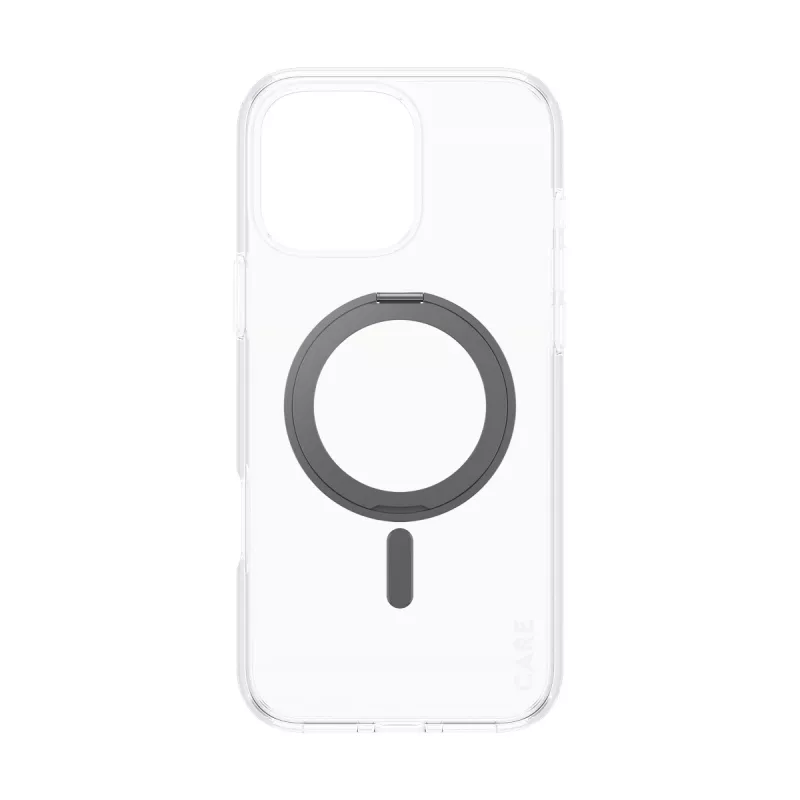 PanzerGlass CARE™ by ® Case Caurspīdīgs ar Melnu Statīvu un MagSafe iPhone 16 Pro Max