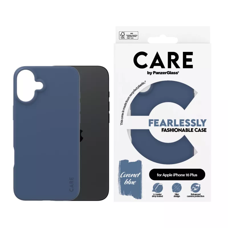 Cover PanzerGlass CARE by moderns vāciņš Blue iPhone 16 Plus