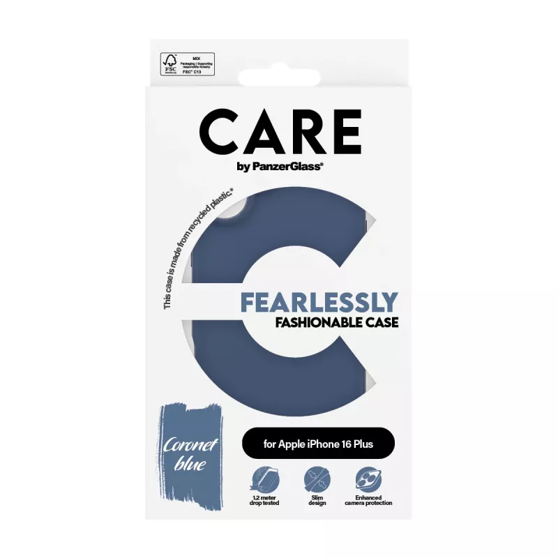 Cover PanzerGlass CARE by moderns vāciņš Blue iPhone 16 Plus