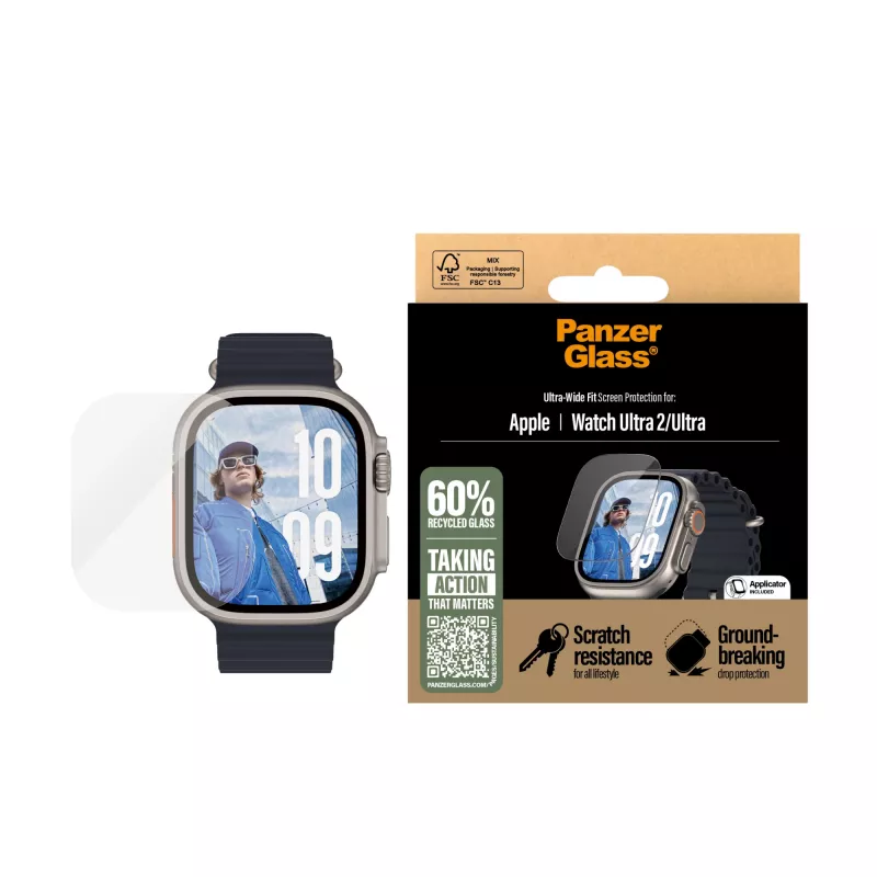 PanzerGlass ® ekrāna aizsargs Apple Watch Ultra 3 | Ultra 2 | Ultra | 49mm
