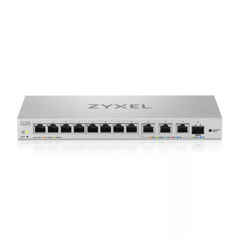 Zyxel XGS1250-12 pārvaldāms L2 10G Ethernet (100/1000/10000) pelēks