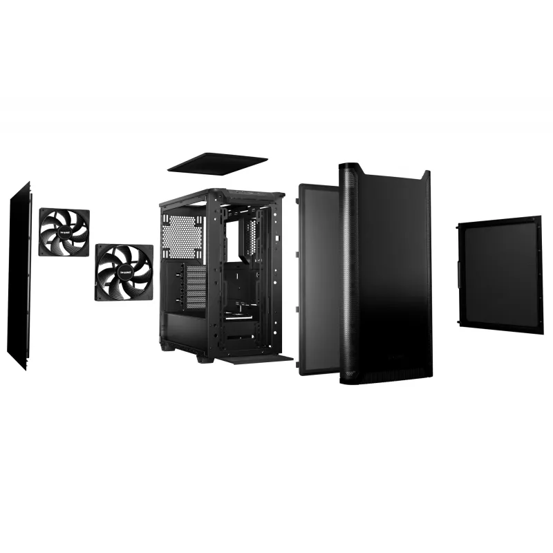 PC korpuss be quiet! PURE BASE 501 Black Midi Tower (atvērts iepakojums)