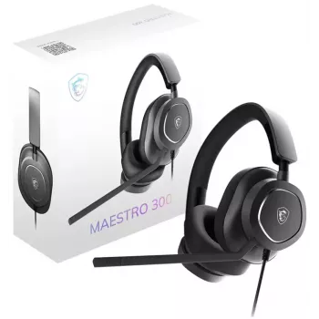 MSI Maestro 300 austiņas, vadu, galvas saite, spēlēm, USB Type-C / USB Type-A, melna