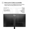 HP Series 5 Pro 23,8 collu FHD monitors - 524pf, 60,5 cm (23,8 colli), 1920 x 1080 pikseļi, Full HD, LCD, 5 ms, Melns, Sudrabs
