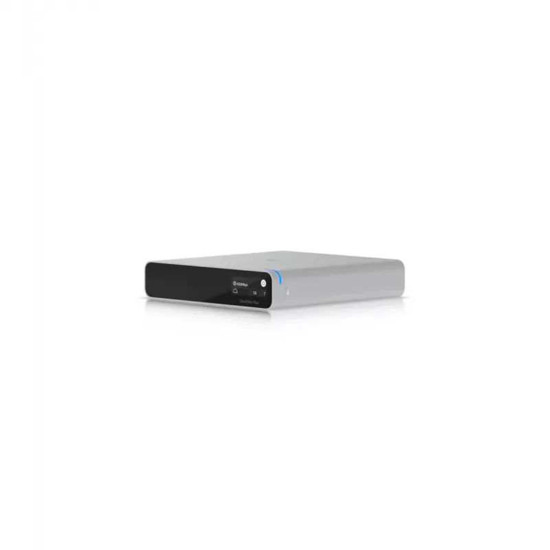 Tīkla vārteja/kontrolieris UBIQUITI CloudKey+ UCK-G2-SSD ar 1 TB SSD, 3 GB RAM, OLED displeju, PoE, Gigabit Ethernet