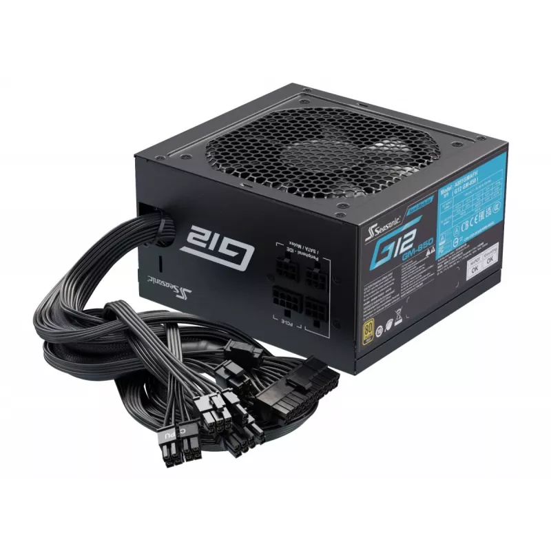 SEASONIC G12 Gm barošanas bloks 850 W 20+4 kontaktu ATX ATX melns