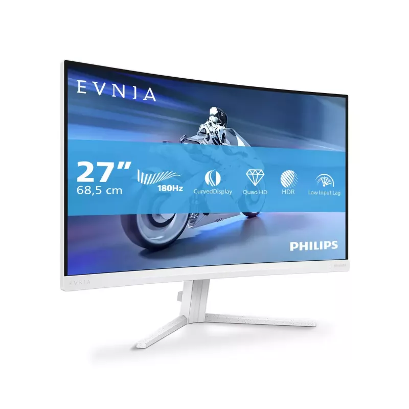 Philips Evnia 5000 27M2C5501/00 datora monitors 68.6 cm (27 colli) 2560 x 1440 pikseļi Quad HD LCD Balts