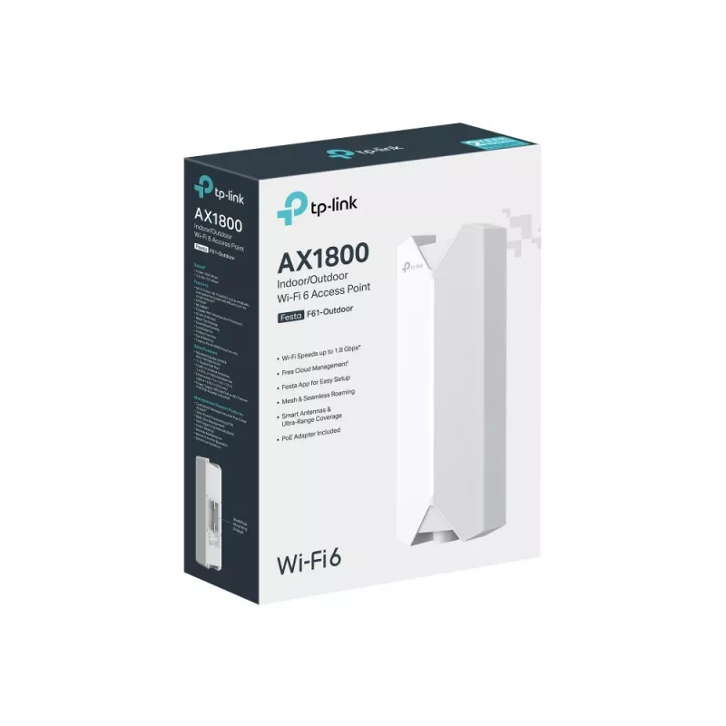 TP-Link Festa F61-Outdoor 1800 Mbit/s balts barošana caur Ethernet (PoE)