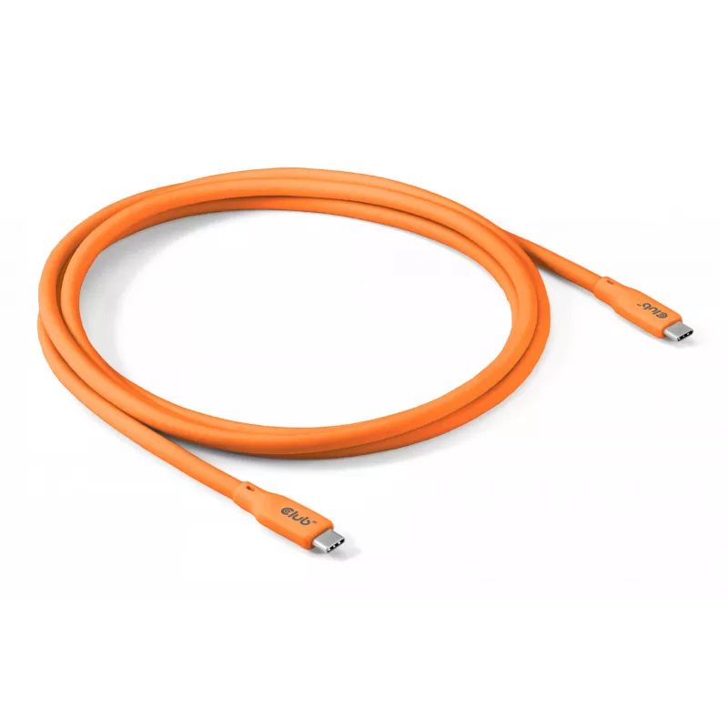CLUB3D Kabel / Adapter USB kabelis USB4 Gen 2x2 2 m USB C oranžs