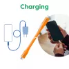 CLUB3D Kabel / Adapter USB kabelis USB4 Gen 2x2 2 m USB C oranžs