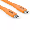 CLUB3D Kabel / Adapter USB kabelis USB4 Gen 2x2 2 m USB C oranžs
