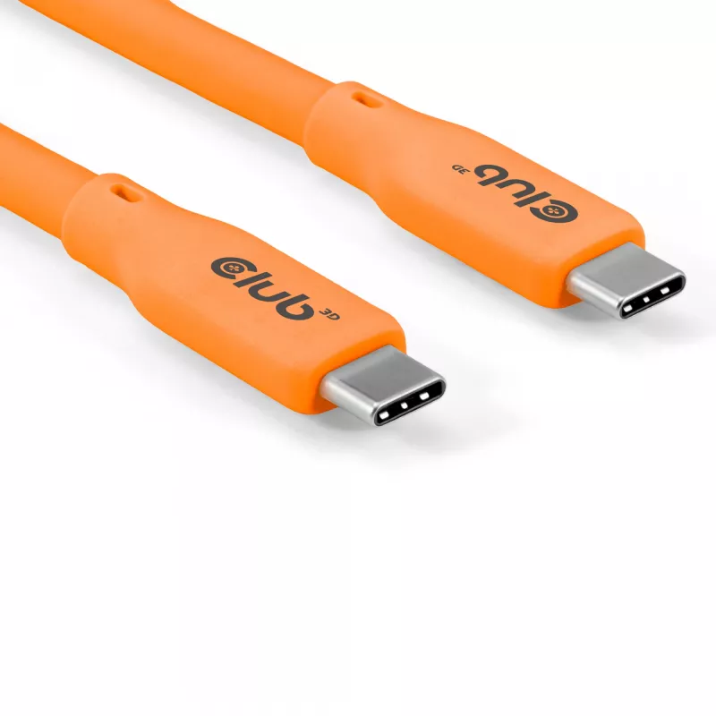 CLUB3D Kabel / Adapter USB kabelis USB4 Gen 2x2 2 m USB C oranžs