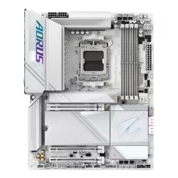 Mātesplate GIGABYTE X870E AORUS PRO ICE — AMD X870E, Socket AM5, ATX, DDR5, 4×DIMM, Wi‑Fi 7, 2.5Gb LAN