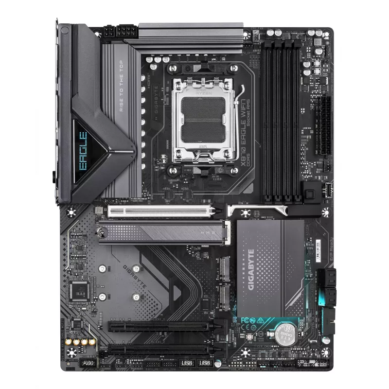 Mātesplate GIGABYTE X870 EAGLE WIFI7 ATX, AMD X870 chipset, Socket AM5, DDR5, 4x DIMM, Wi‑Fi 7, 2.5Gb LAN