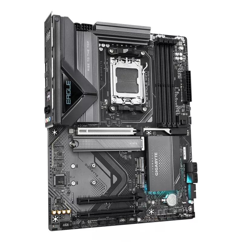 Mātesplate GIGABYTE X870 EAGLE WIFI7 ATX, AMD X870 chipset, Socket AM5, DDR5, 4x DIMM, Wi‑Fi 7, 2.5Gb LAN
